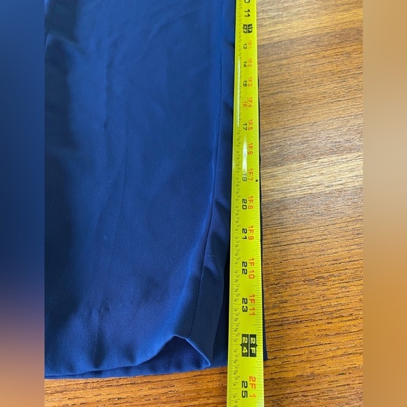 J.Crew Jamie Pant Women's Size 12 Navy Blue Elastic Waist Back Pockets Straight - Picture 12 of 12